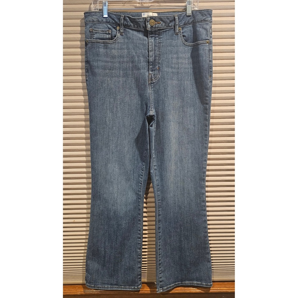 FRAME Le Crop Mini Boot Jeans Disarm‎ Blue High Rise Cropped Flare Size 31 - Picture 1 of 9